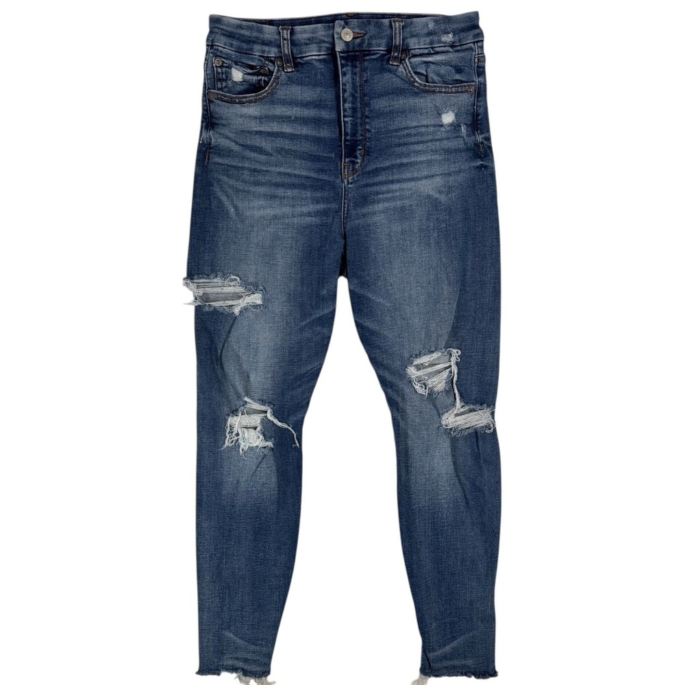 American Eagle Outfitters Ripped Indigo Jeggings